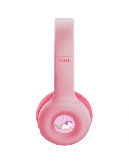 Auriculares Infantiles Inalámbricos Trust Nouna Kids/ con Micrófono/ Rosas