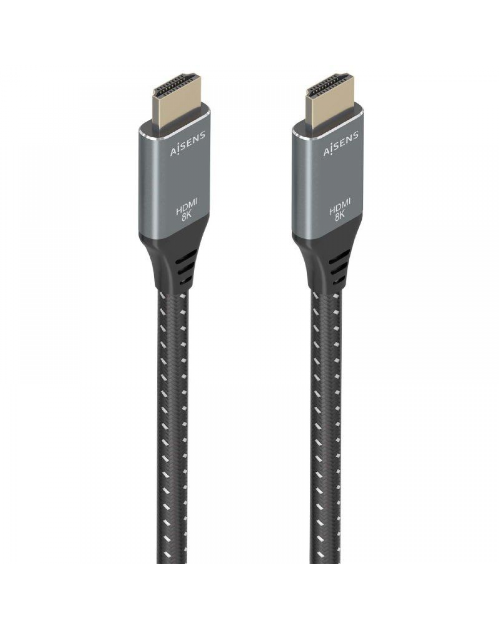 Cable HDMI 2.1 8K Aisens A150-0876/ HDMI Macho - HDMI Macho/ 5m/ Gris y Negro