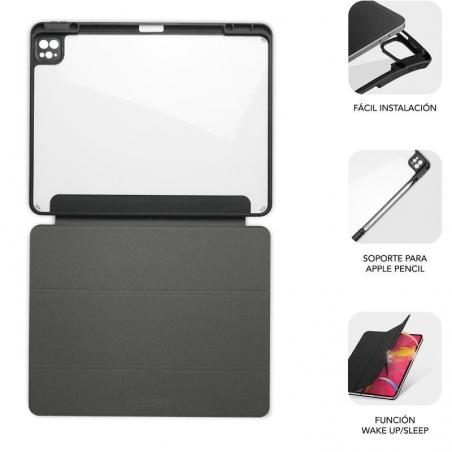 Funda Subblim Clear Shock Case para iPad Pro 12.9' 2024 M4/ Negra