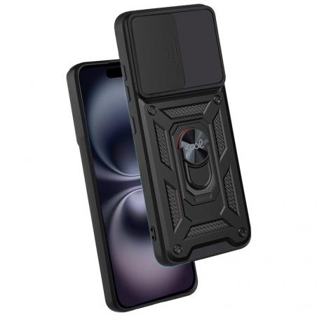 Carcasa COOL para iPhone 16 Hard Ring Negro