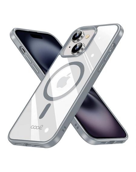 Carcasa COOL para iPhone 16 Magnética Borde Plata