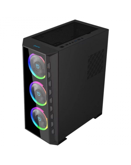 Caja Gaming Semitorre Hiditec MH12 GLASS