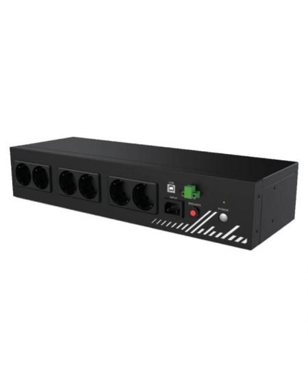 Unidad de Distribución para Alimentación Phasak COMPACT 800 VA/ 9A/ 8x Schuko/ Formato Rack 2U