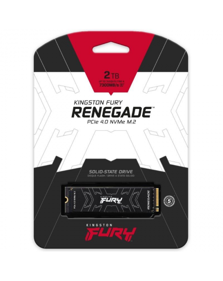 Disco SSD Kingston FURY Renegade 2TB/ M.2 2280 PCIe 4.0/ Con Difusor Térmico