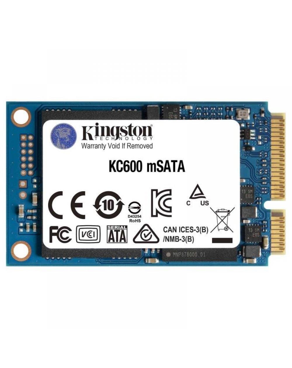 Disco SSD Kingston KC600 1TB/ mSATA/ Full Capacity