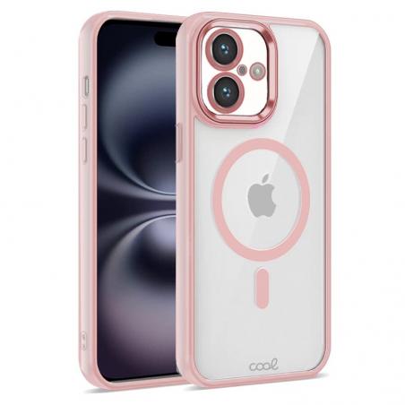 Carcasa COOL para iPhone 16 Magnética Borde Rosa