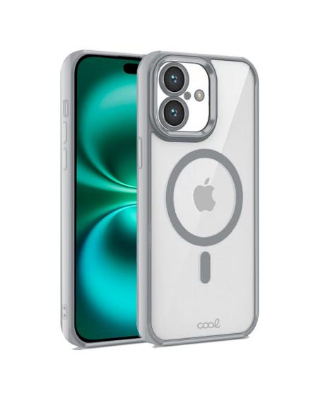 Carcasa COOL para iPhone 16 Plus Magnética Borde Plata