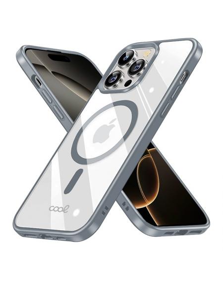 Carcasa COOL para iPhone 16 Pro Magnética Borde Plata