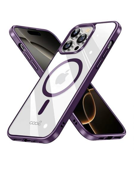 Carcasa COOL para iPhone 16 Pro Magnética Borde Violeta