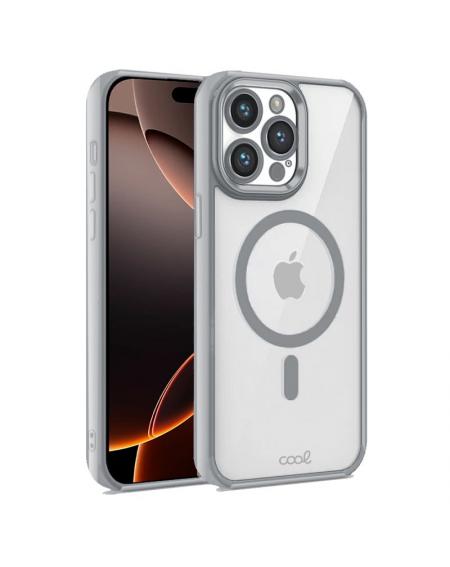 Carcasa COOL para iPhone 16 Pro Max Magnética Borde Plata