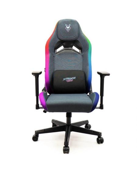 Silla Gaming Woxter Stinger Station Elite/ Luces LED/ Azul y Rosa