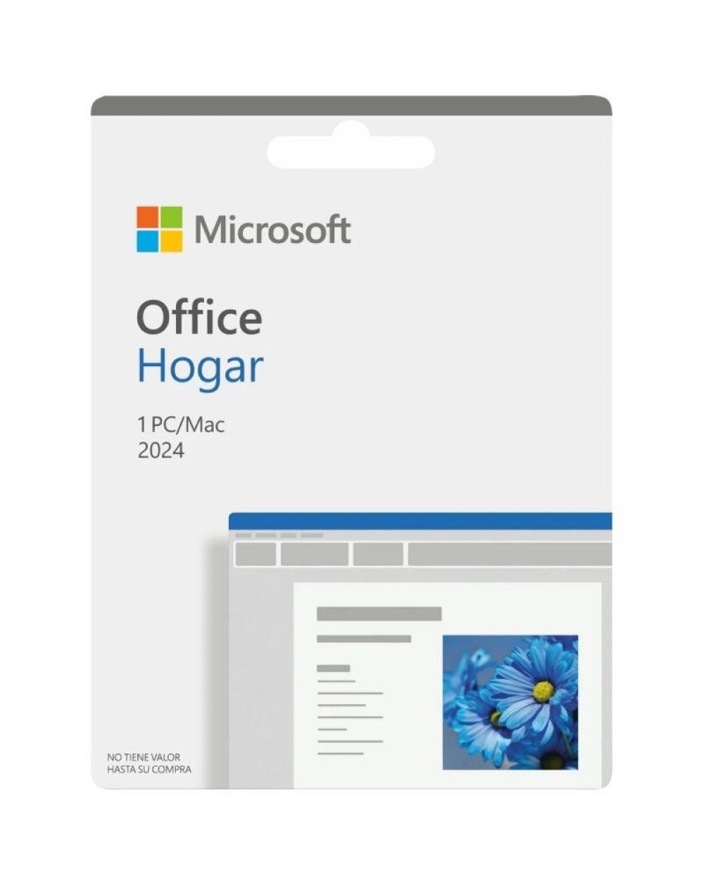 Microsoft Office Hogar 2024/ 1 Usuario/ Licencia Perpetua