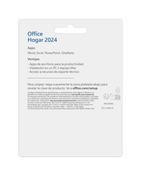 Microsoft Office Hogar 2024/ 1 Usuario/ Licencia Perpetua