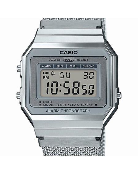 Reloj Digital Casio Vintage Iconic A700WEM-7AEF/ 37mm/ Plata - Imagen 2
