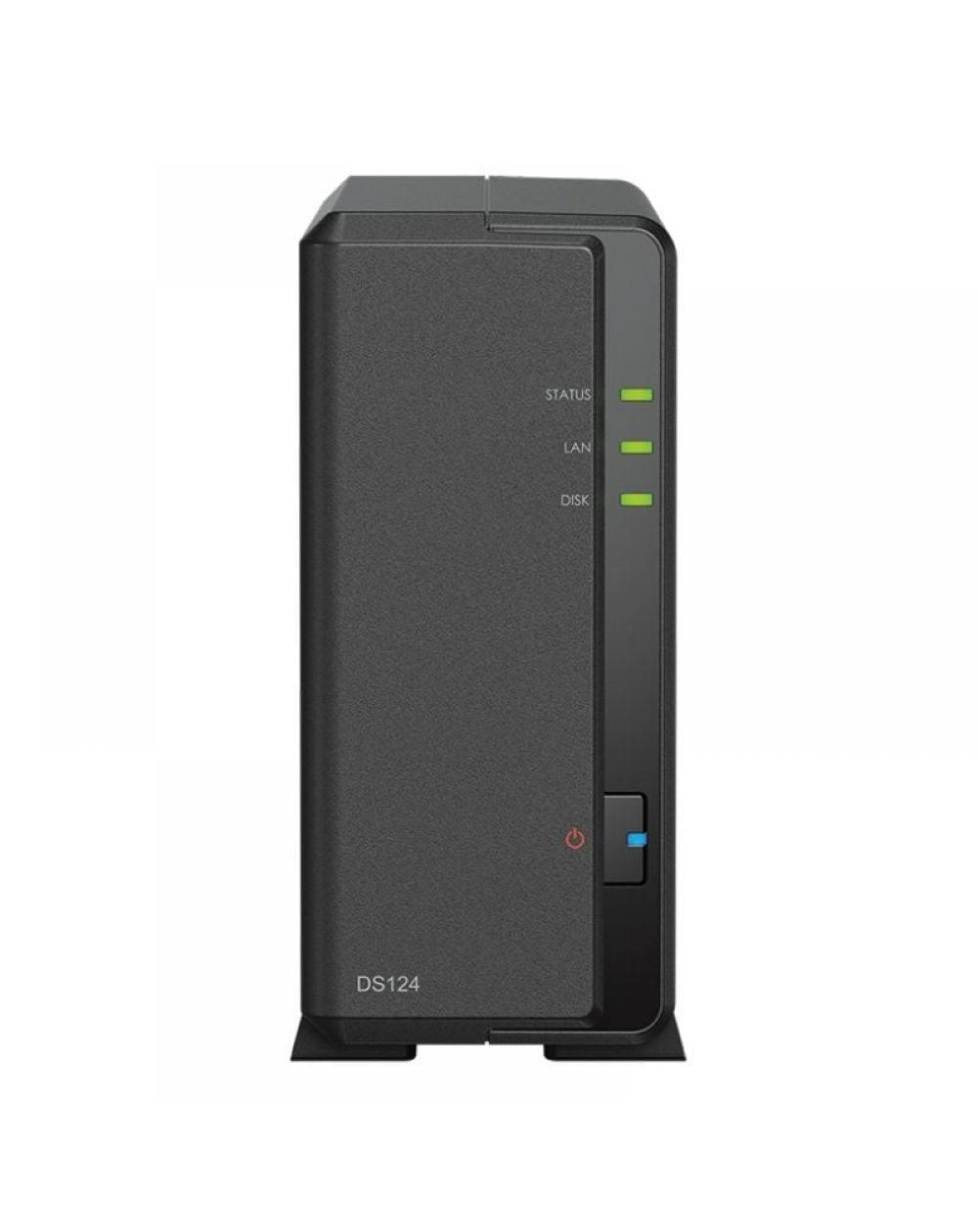 NAS Synology Diskstation DS124/ 1 Bahía 3.5'- 2.5'/ 1GB DDR4/ Formato Torre