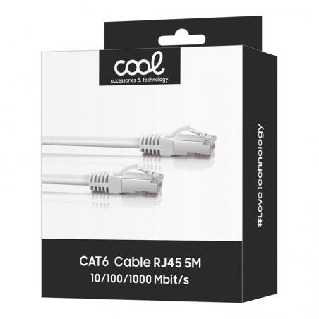 Cable Internet Universal CAT6 RJ45 (5 m) COOL