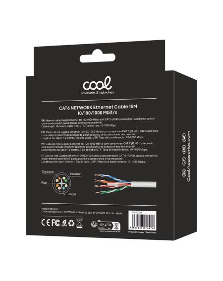 Cable Red Internet Universal CAT6 RJ45 15 metros COOL