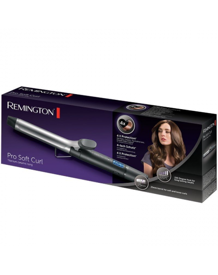 Rizador para el Pelo Remington Pro Soft Curl CI6525/ Negro y Plata