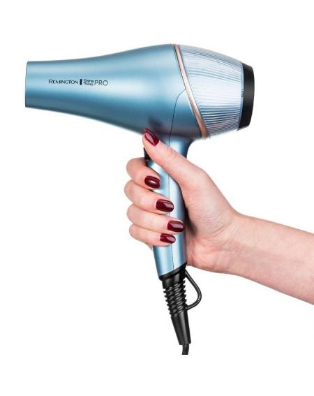 Secador Remington Shine Therapy Pro AC9300/ 2200W/ Iónico/ Negro y Azul