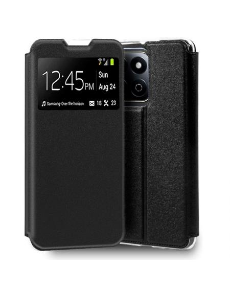 Funda COOL Flip Cover para Honor 200 Smart 5G Liso Negro