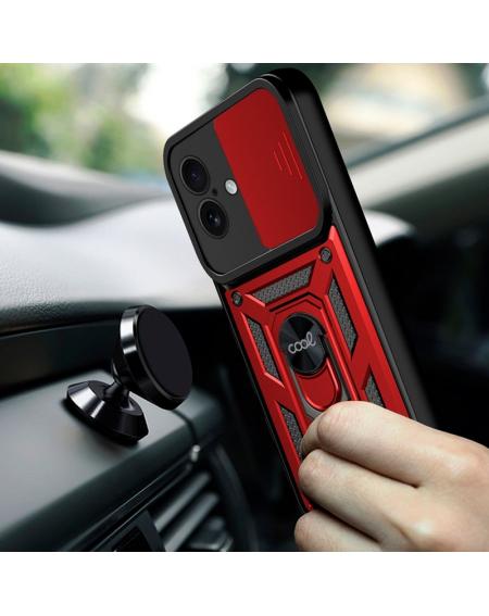 Carcasa COOL para iPhone 16 Hard Ring Rojo