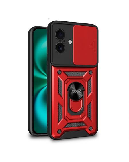 Carcasa COOL para iPhone 16 Plus Hard Ring Rojo