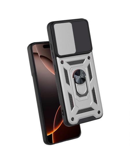 Carcasa COOL para iPhone 16 Pro Max Hard Ring Plata