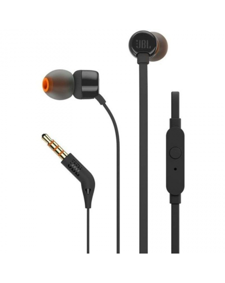 Auriculares Intrauditivos JBL Tune 160/ con Micrófono/ Jack 3.5/ Negros