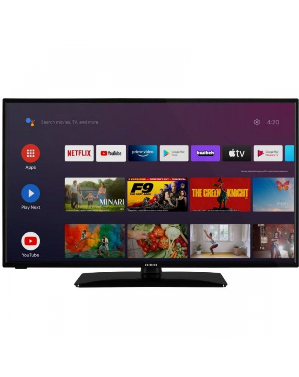 Televisor Aiwa 32AN4504HD 32'/ HD/ Smart TV/ WiFi