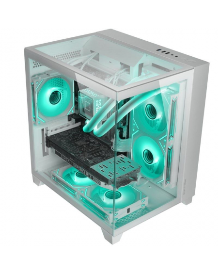 Caja Gaming MiniTorre Mars Gaming MC-3CM/ Blanco