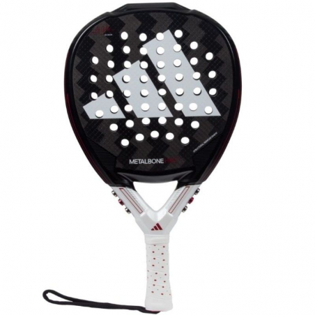 Pala de Pádel Adidas Metalbone HRD+ 2024/ Negra y Blanca (Ale Galan)