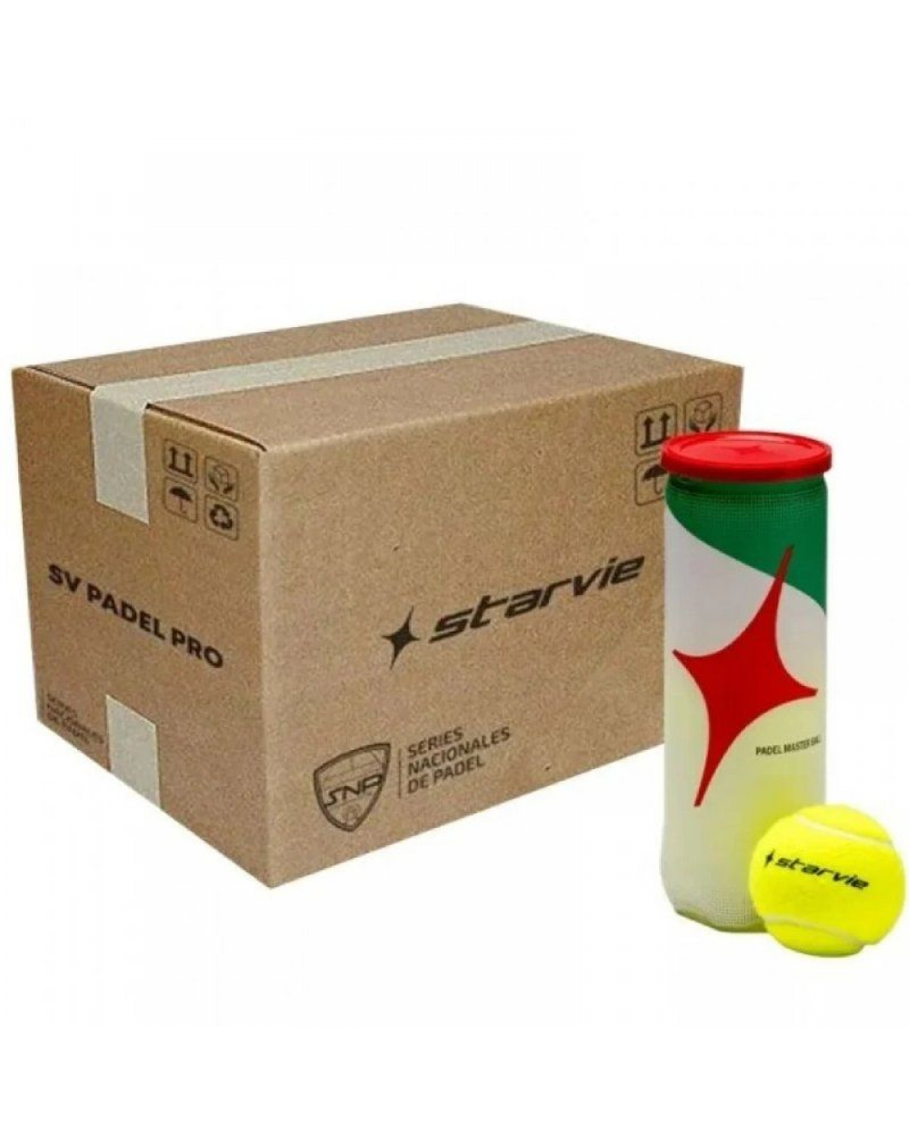 Cajón Bolas Starvie Padel Master/ 24 packs de 3 unidades