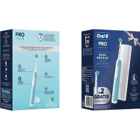 Cepillo Dental Braun Oral-B Pro Series 1/ Incluye 2 cabezales/ Azul