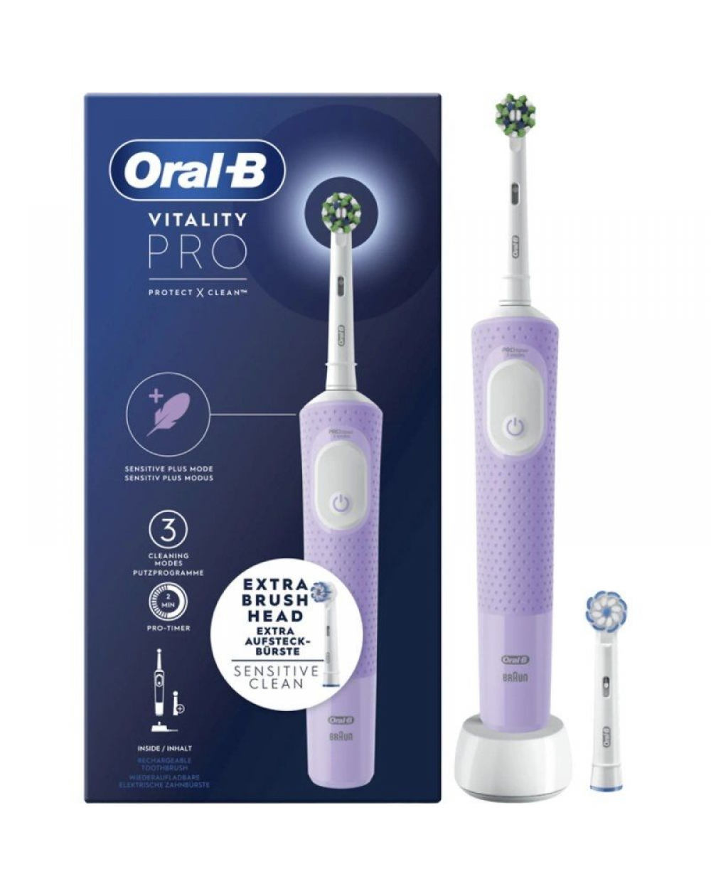 Cepillo Dental Braun Oral-B Vitality Pro/ Purpura