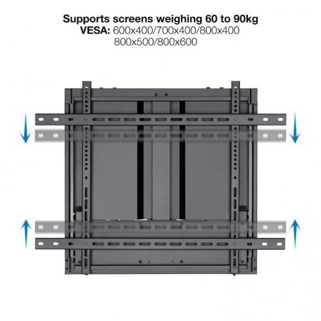 Soporte de Pared TooQ LPHA7090 para Pantallas Interactivas de 70-90'/ hasta 55kg