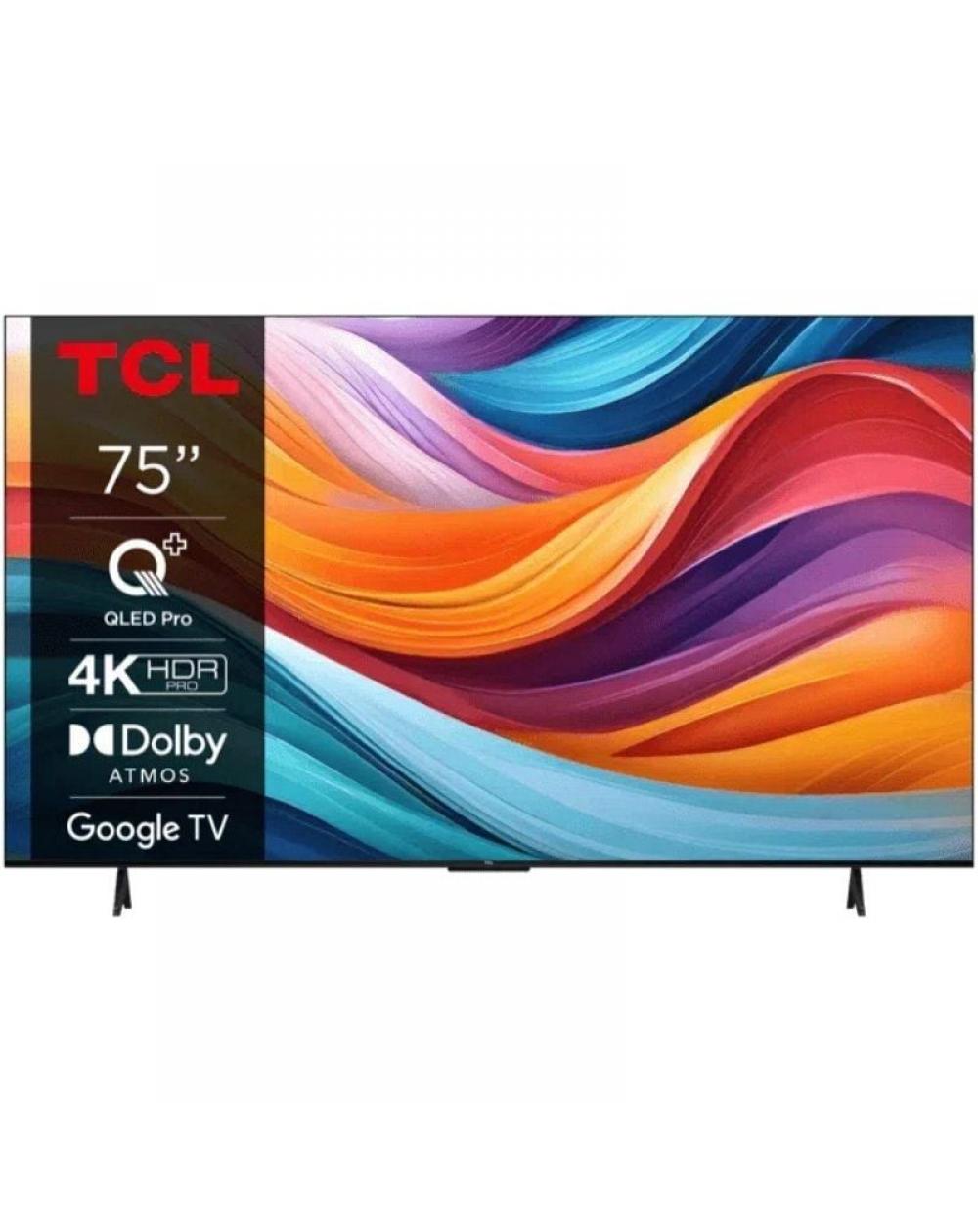 Televisor TCL QLED Pro 75T7B 75'/ Ultra HD 4K/ Smart TV/ WiFi