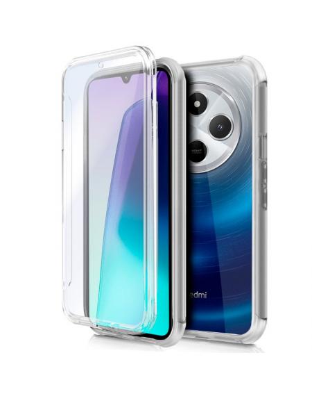 Funda COOL Silicona 3D para Xiaomi Redmi 14C (Transparente Frontal + Trasera)