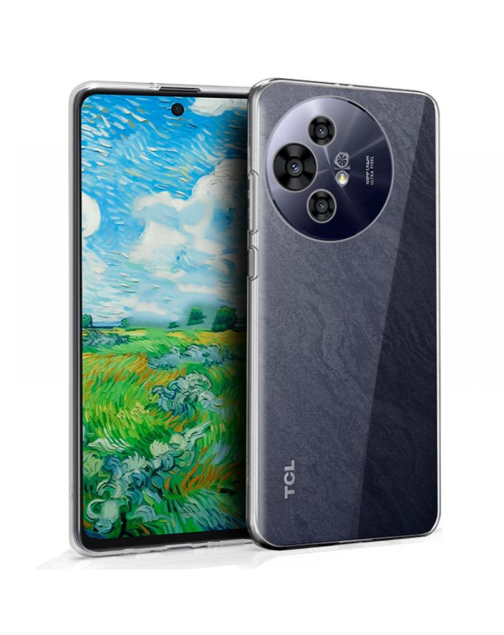 Funda COOL Silicona para TCL 50 Nxtpaper 5G / 50 Pro Nxtpaper 5G (Transparente)