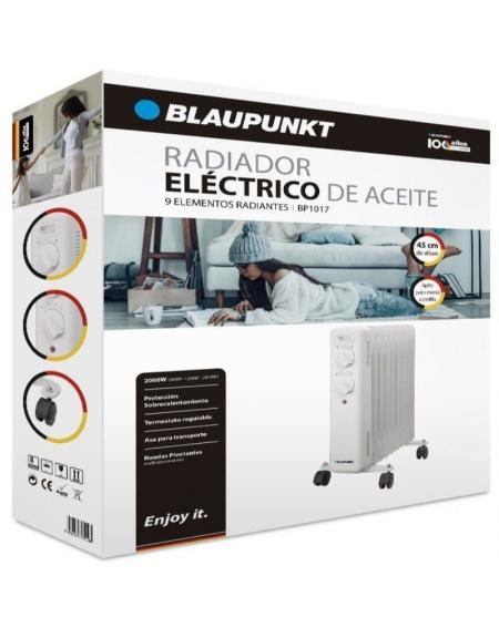 Radiador de Aceite Blaupunkt BP1017/ 2000W/ 9 Elementos Caloríficos