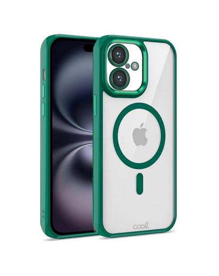 Carcasa COOL para iPhone 16 Magnética Borde Verde