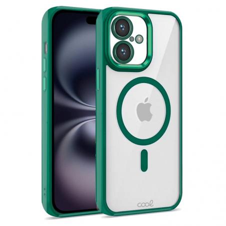 Carcasa COOL para iPhone 16 Magnética Borde Verde