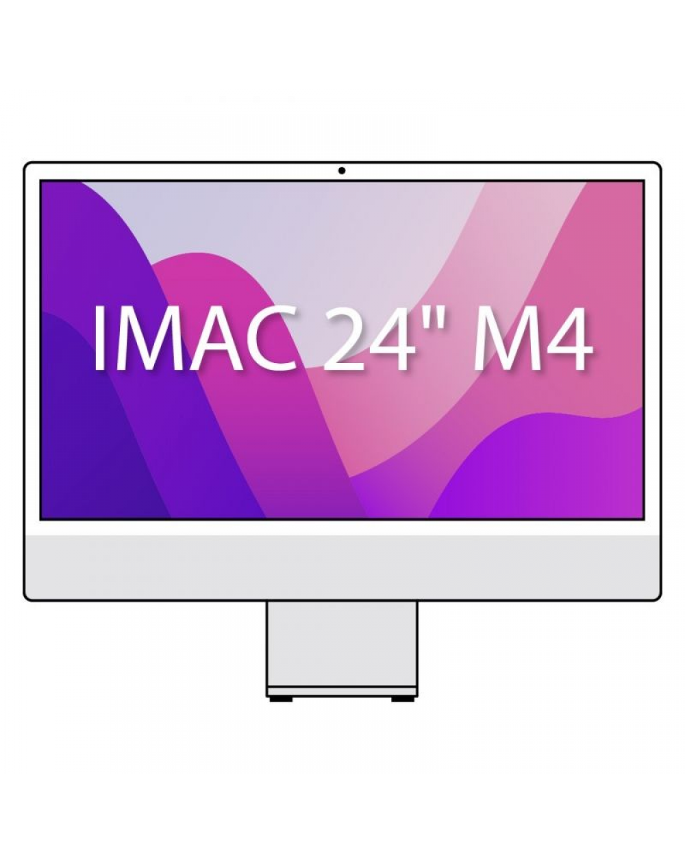 Apple iMac 24' Retina 4,5K / M4 10-Core CPU/ 16Gb/ 256Gb SSD/ 10-Core GPU/ Cristal Nanotexturizado/ Plata