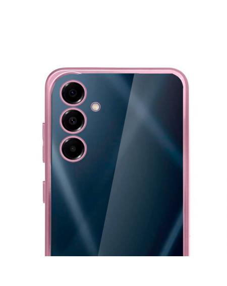 Carcasa COOL para Samsung A165 Galaxy A16 / A16 5G Borde Metalizado (Rosa)