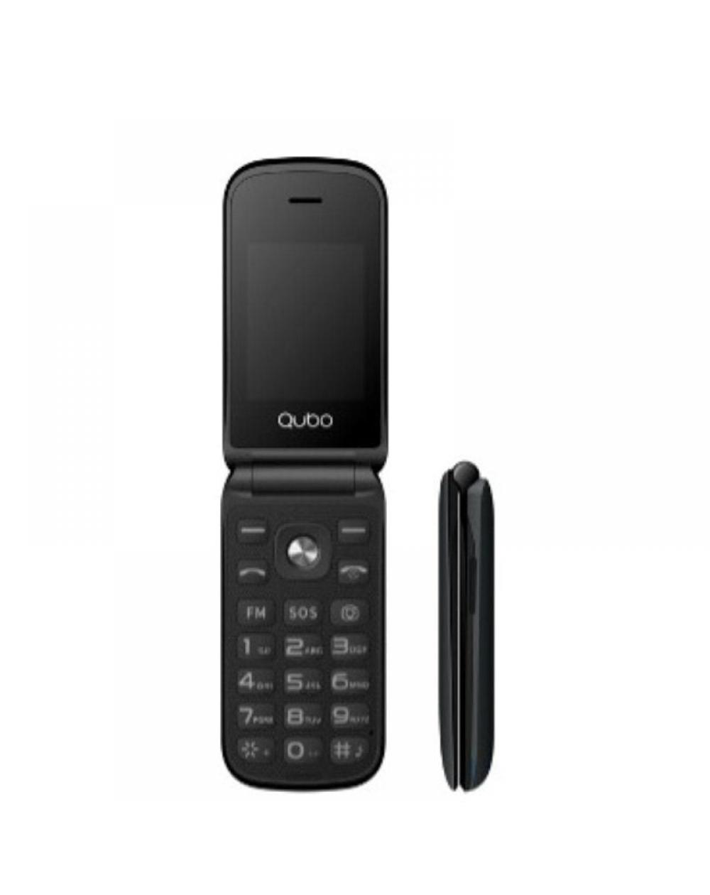 Teléfono Móvil Qubo X-209 4G para Personas Mayores/ Negro