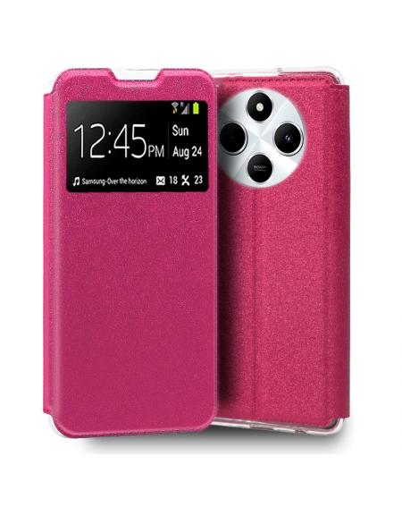 Funda COOL Flip Cover para Xiaomi Redmi 14C Liso Rosa