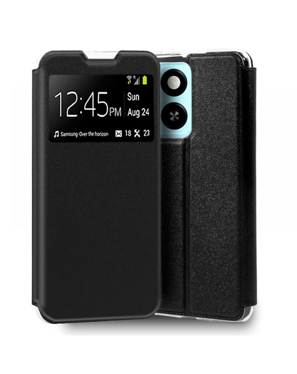 Funda COOL Flip Cover para ZTE Blade A55 / A35 Liso Negro