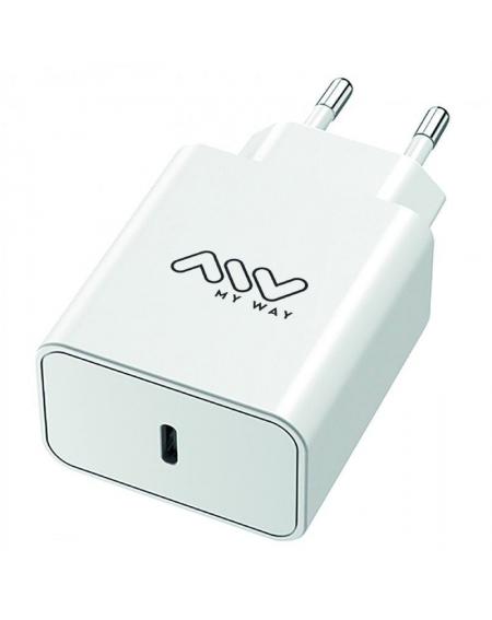 Cargador de Pared Myway MWACC0018/ 1xUSB Tipo-C/ 45W