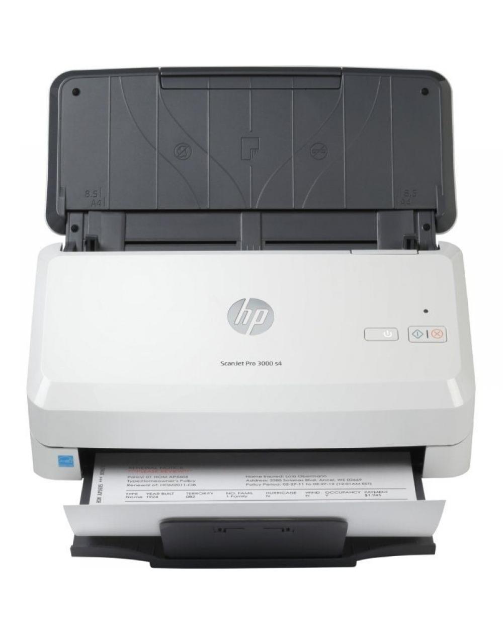 Escáner Documental HP ScanJet Pro 3000 S4 con Alimentador de Documentos ADF/ Doble cara