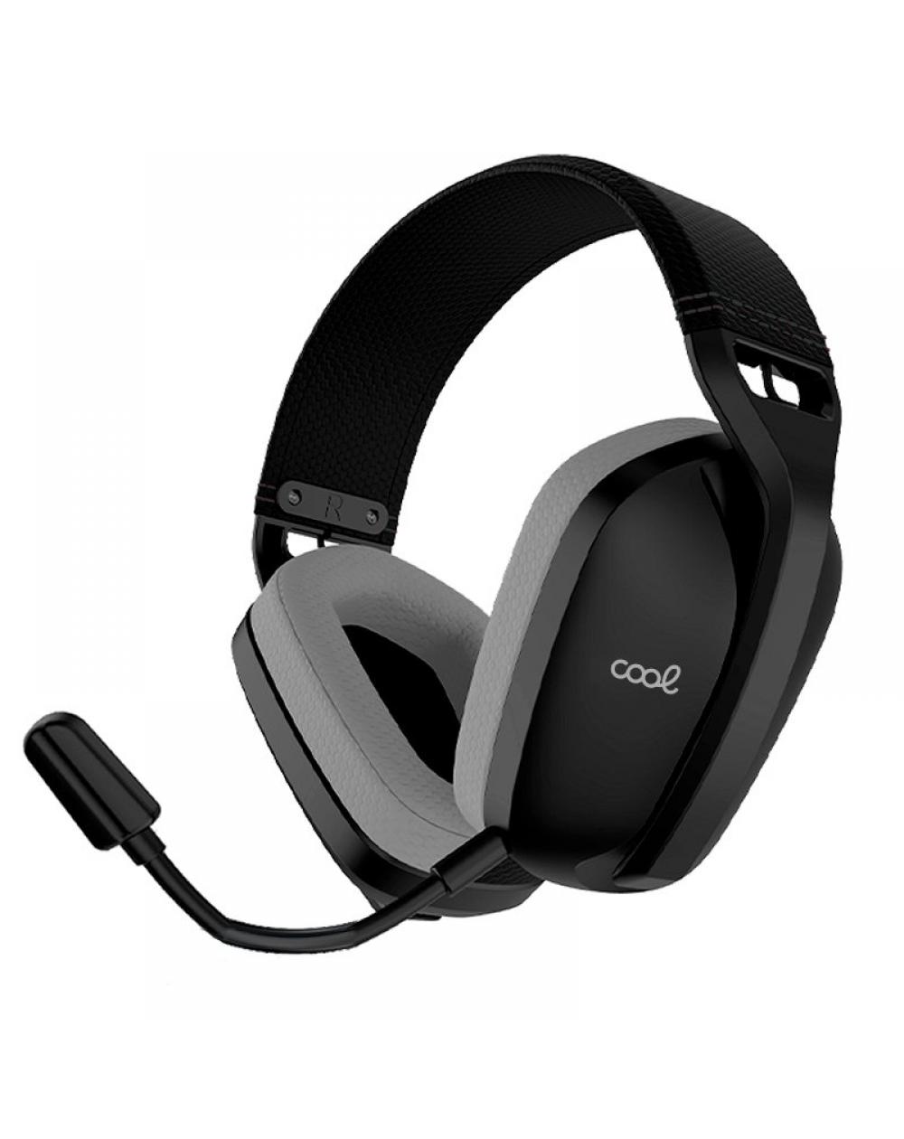 Auriculares Stereo PC / PS4 / PS5 Negro (3 en 1: Wireless / Bluetooth / Jack) COOL Newton