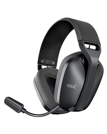 Auriculares Stereo PC / PS4 / PS5 Negro (3 en 1: Wireless / Bluetooth / Jack) COOL Newton